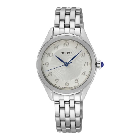 Reloj Seiko SUR379P1 para mujer con correa de acero plateada Plateado