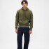 V-FRCH TONAL MINI LOGO RELAXED PO HD ARMY JACKET GREEN