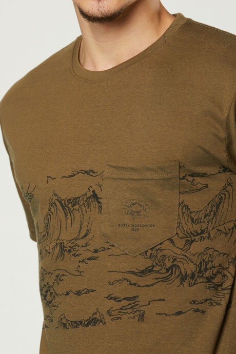 T-SHIRT WAIKO RUSTY Militar