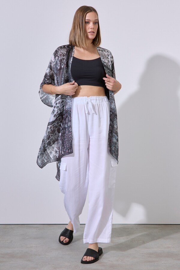 Kimono Print MULTI/GRIS