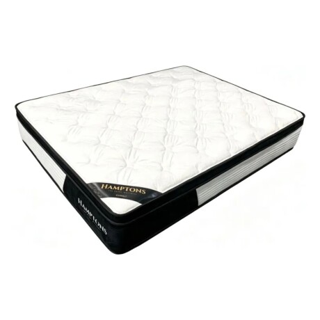 Sommier 2 Plazas Hamptons Hybrid Cobalt Smart Box Baúl Negro