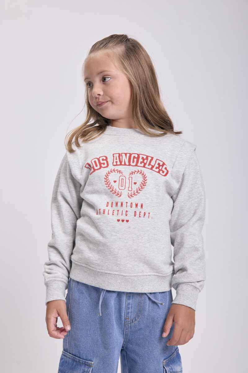 Buzo deportivo con detalle Gris