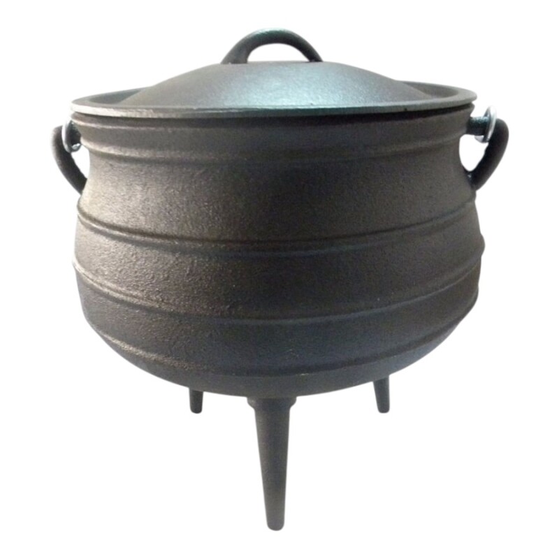 Olla de Hierro Fundido con 3 Patas y Tapa – 14 Litros Olla de Hierro Fundido con 3 Patas y Tapa – 14 Litros