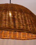 Pantalla para lámpara de techo Jornets de ratán con acabado natural Ø 80 cm Pantalla para lámpara de techo Jornets de ratán con acabado natural Ø 80 cm