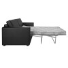 SOFA CAMA 2 PLAZAS - TAPIZADO EN PU NEGRO SOFA CAMA 2 PLAZAS - TAPIZADO EN PU NEGRO