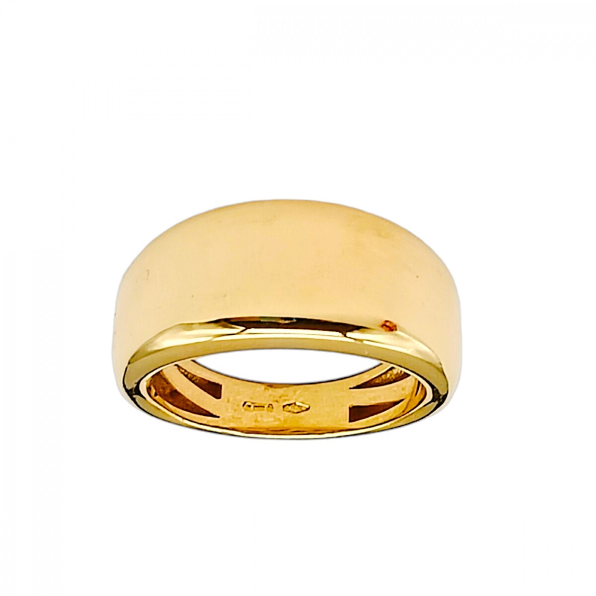Anillo Liso-Oro bajo-Sin Piedra-AN8207 - sinpiedra 