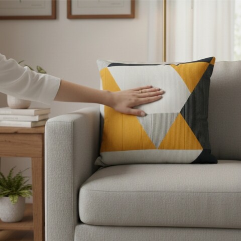 Almohadón Decorativo 45x45 cm - Figuras 02 – Cojín Suave para Cama y Living Almohadón Decorativo 45x45 cm - Figuras 02 – Cojín Suave para Cama y Living