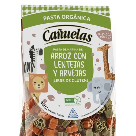Pasta organica sin gluten lentejas, arvejas y arroz Cañuelas Pasta Org S/g Lent,arv Cañuela