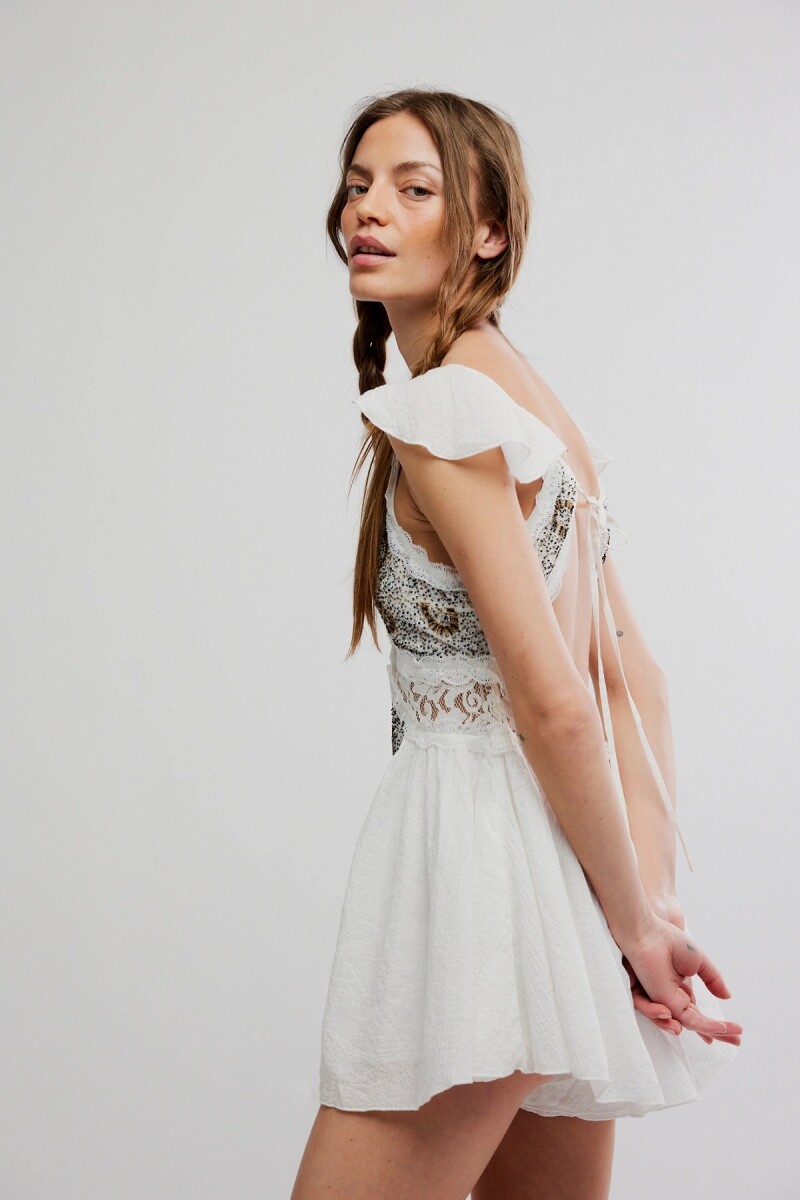 ENCHANTED ROMPER Marfil