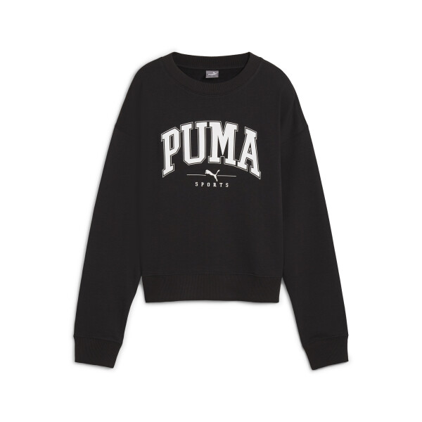 Buzo Puma Squad Crew TR de Mujer - 682493 01 Negro
