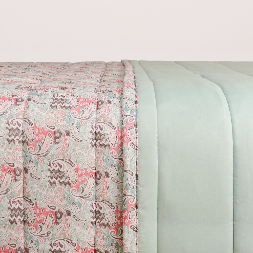 Edredón 120 hilos Amalfi Paisley Acqua 160x240
