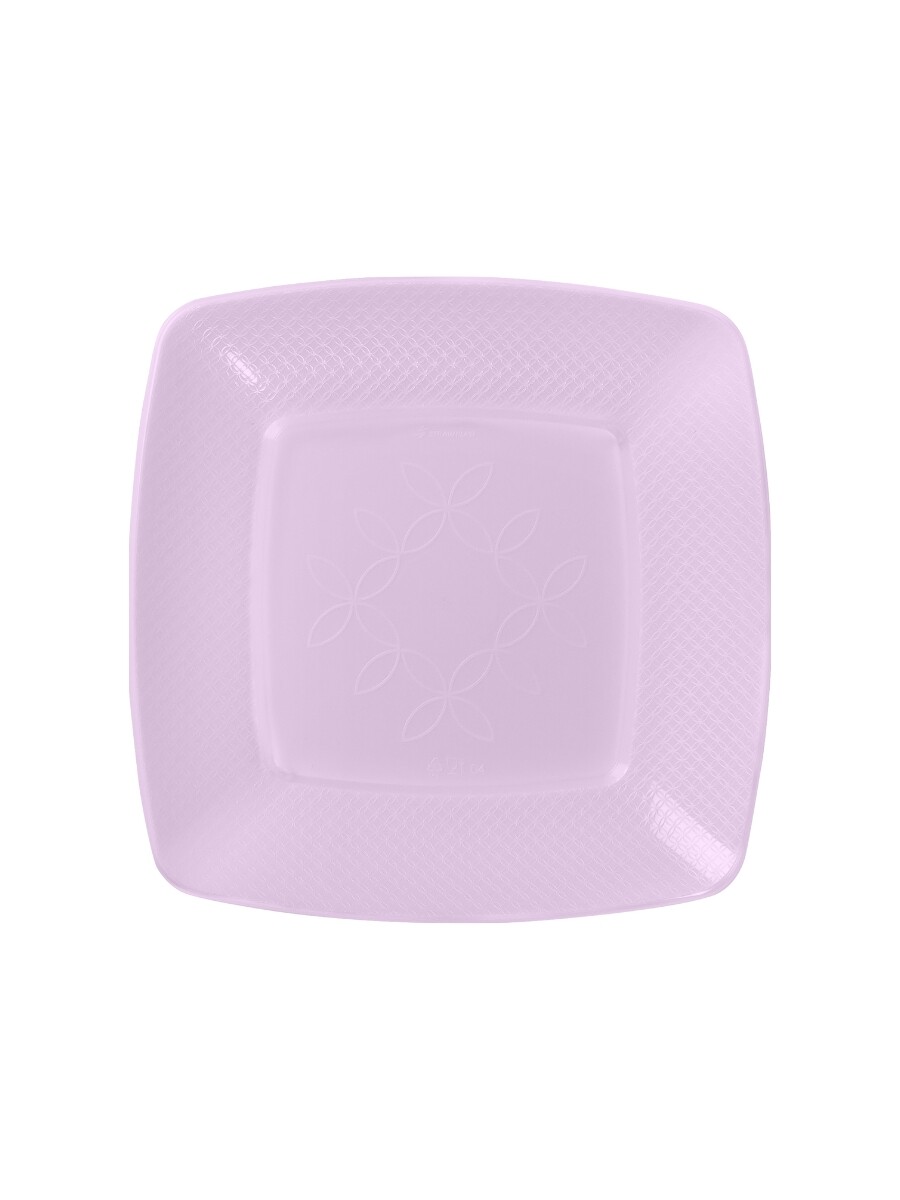 PLATOS CUADRADOS 15cm - lila 