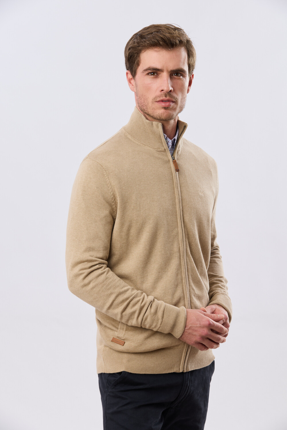 CAMPERA TEJIDA Beige
