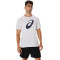 Spiral Logo Graphic Cotton Blend Tee - Hombre Brilliant White
