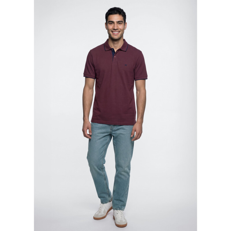 CAMISA POLO MM MASC VERMELHO ESCURO