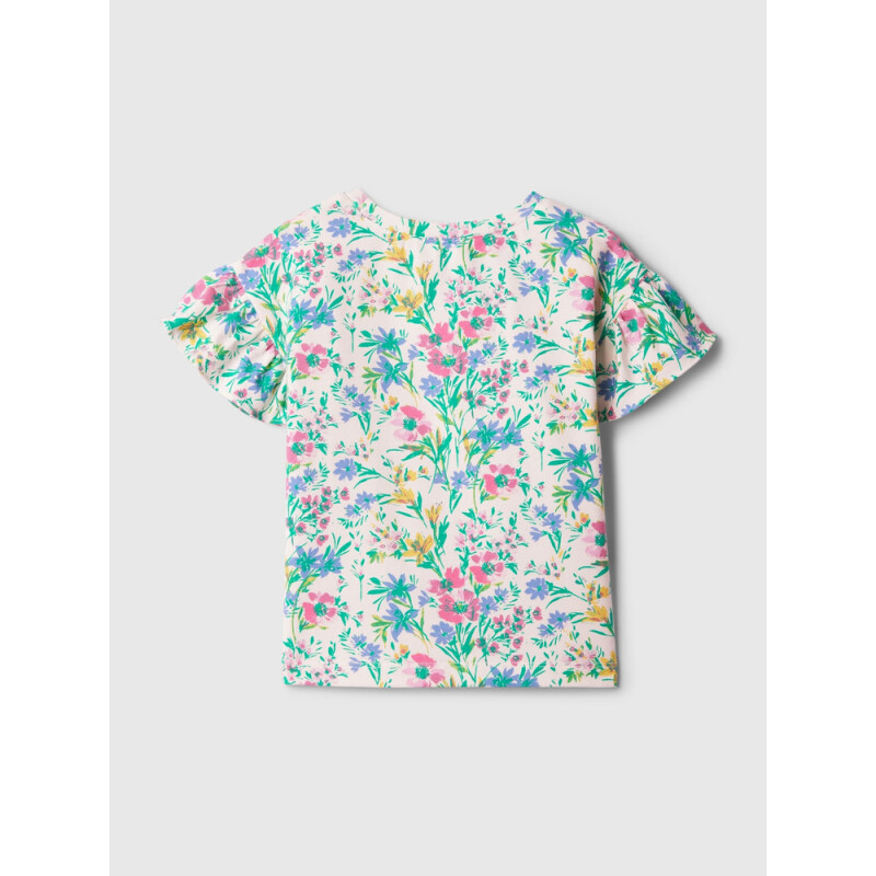 SS BRANNANS RUFFLE TOP SP MULTI FLORAL