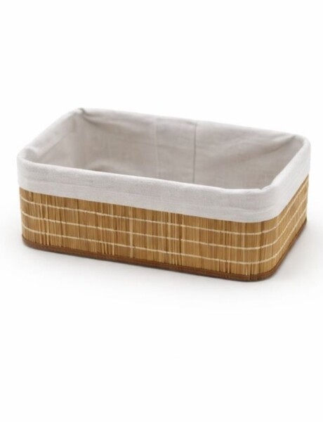 CESTO REC BAMBÚ FORRADO TELA 28X18X12CM NAT CESTO REC BAMBÚ FORRADO TELA 28X18X12CM NAT