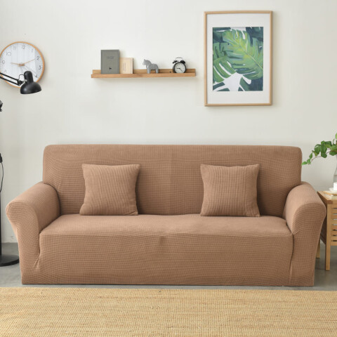 Funda Sillón 2 Cuerpo Lisa marrón