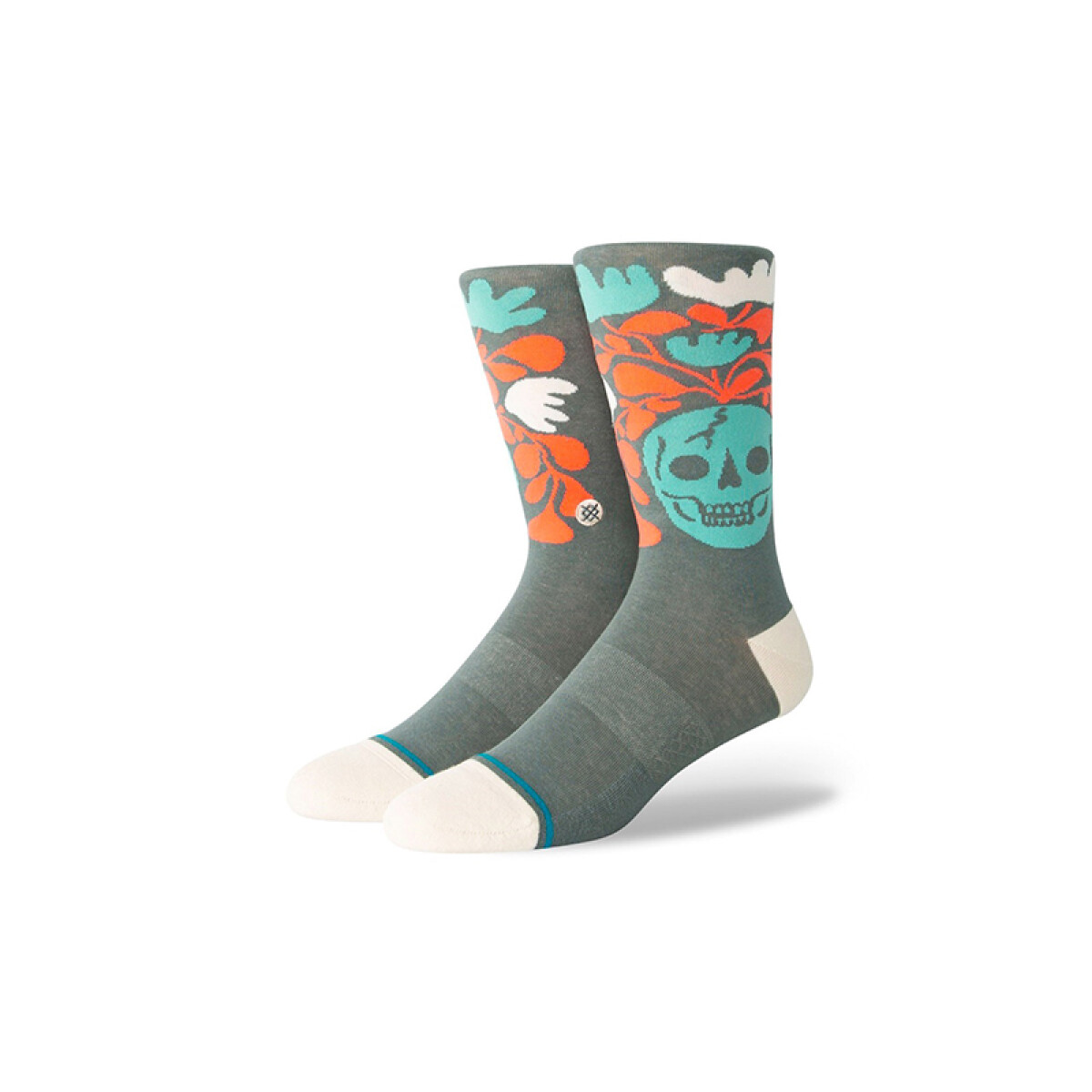 Medias Stance Skelly Nelly - Gris 