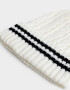 Gorro Romántico Gorro Tejido Varsity Crudo - Blanco Crudo