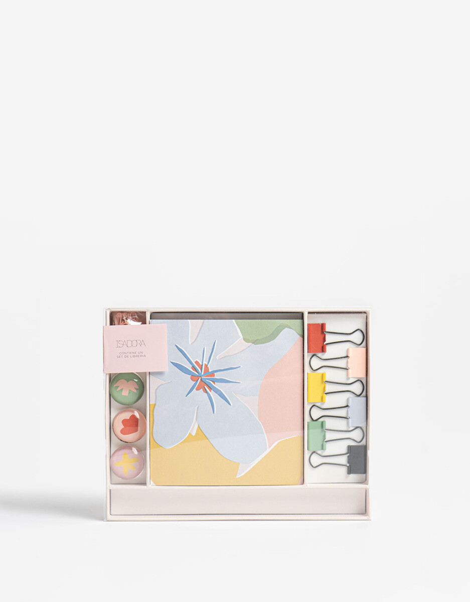 Set De Libreria Floral 