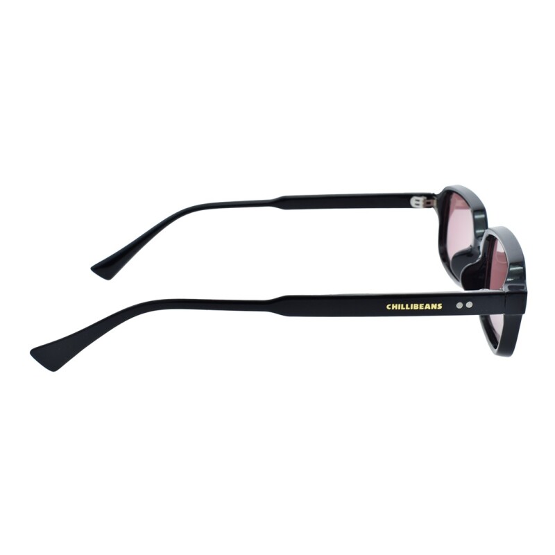 Lentes de Sol Chilli Beans Dubái Negro - Rosa