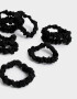 Skunzies Set por 10 Set De Scrunchies - Negro