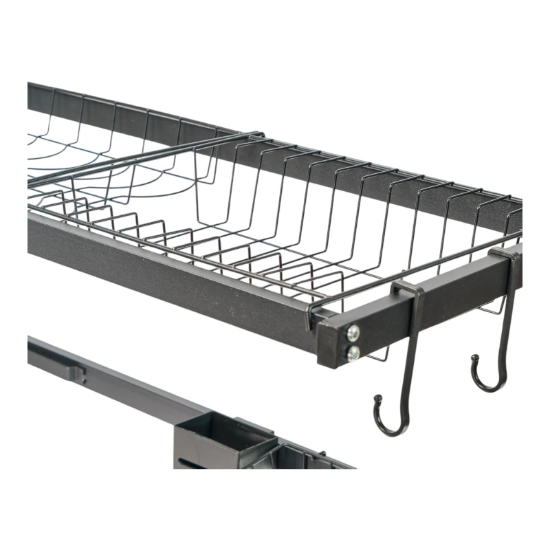 Escurridor Sobre Pileta Grande 85cm 2 Niveles Negro Negro