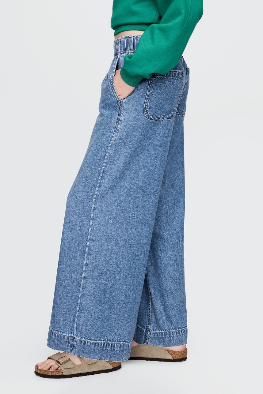 Jean Baggy Easy Mujer Medium Indigo 1