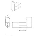 PERCHA NEGRA MODELO COTY Percha Negra Modelo Coty