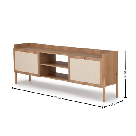 Rack Oslo Natural con tejido