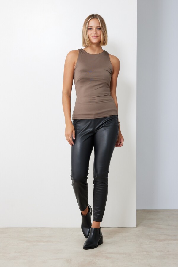 Musculosa Basica MARRON