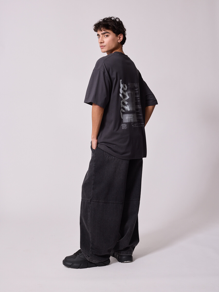 T-SHIRT GASTEL DIXIE Gris Oscuro