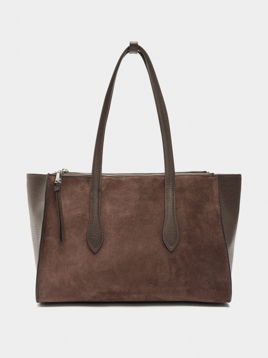 Bolso Para Portátil 15" Con Piel marron