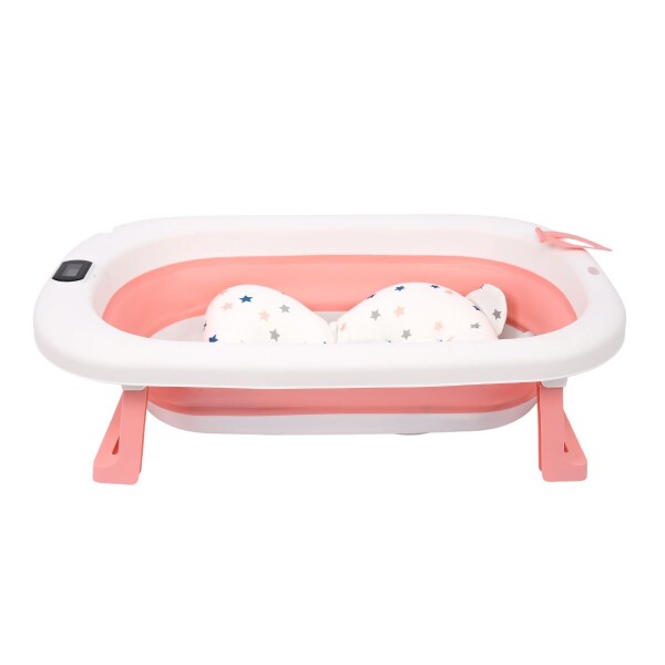 Bañito Plegable Cambiador Baño Con Sensor Temperatura Bañera Bebes Ducha Banito Imback Color Rosa Bañito Plegable Cambiador Baño Con Sensor Temperatura Bañera Bebes Ducha Banito Imback Color Rosa