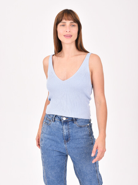 MUSCULOSA ABRIL AZUL CLARO