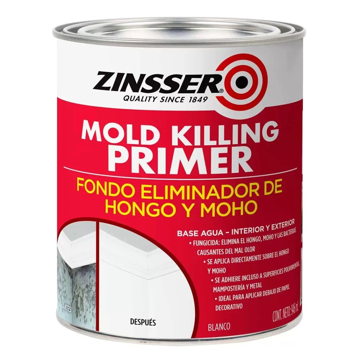Fondo al agua Mold Killing 946Ml Zinsser 