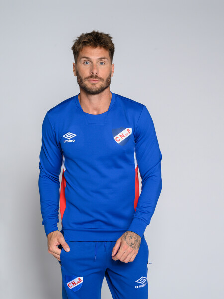 BUZO PREMIER CNdeF Nacional Hombre Azul Royal, Rojo, Blanco