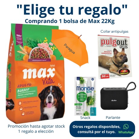 MAX PERRO ADULTO BUFFET 22 KG Max Perro Adulto Buffet 22 Kg