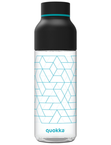 Botella deportiva transparente en tritan Quokka Ice 720ml GEO BLACK
