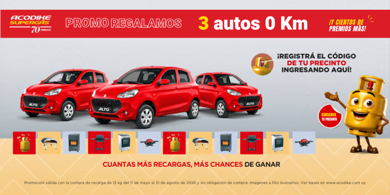 3 AUTOS 0KM Y CIENTOS DE PREMIOS PARA CELEBRAR NUESTROS 70 AÑOS