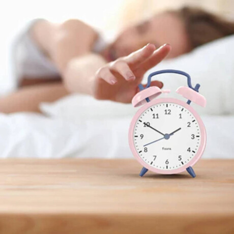 Reloj despertador Retro Rosa & Azul Sc