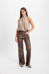 Pantalón Leather Ryder Desgastado