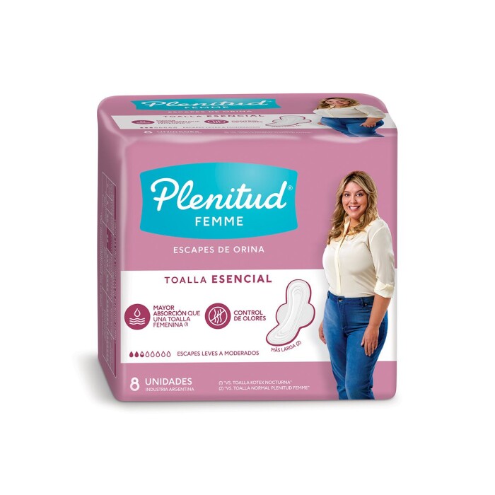 PLENITUD FEMME TOALL NORMAL ESEN.ALAS X8 única