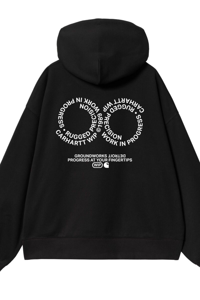 Hooded Rotation Sweat Negro