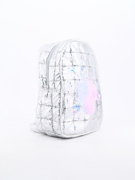 MOCHILA INFANTIL PLATEADO