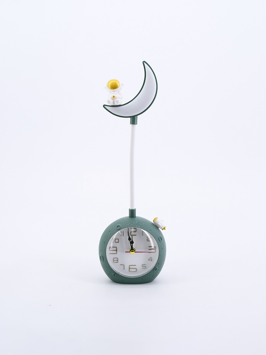 RELOJ CON LAMPARA LUNAR - VERDE 