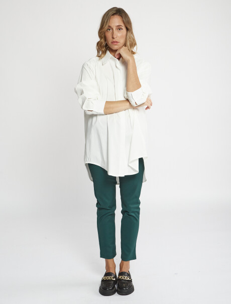 Camisa lisa blanco