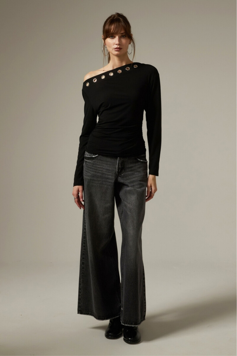 Remera Rivra - Negro 