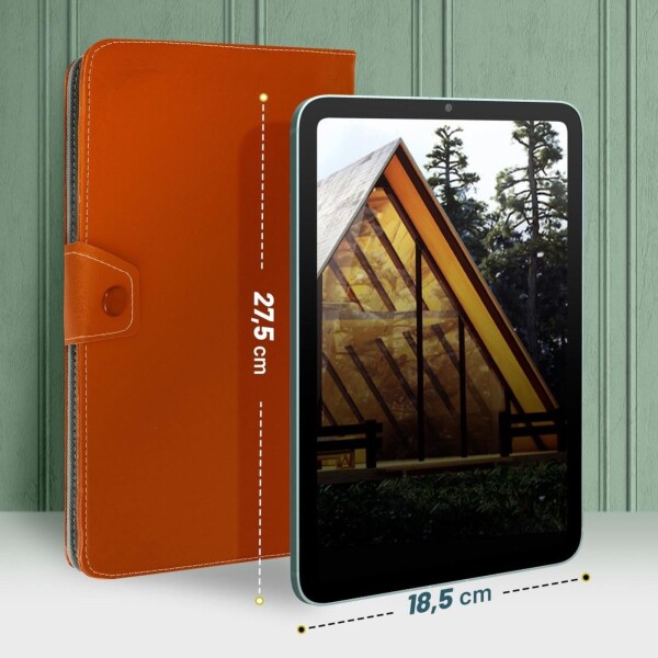 Estuche Funda Protector Soporte Tablet 10.1 10 9 Simil Cuer Color Variante MARRON
